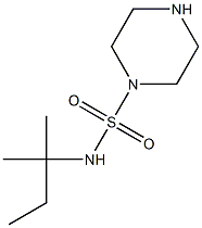 N-(2-methylbutan-2-yl)piperazine-1-sulfonamide 结构式