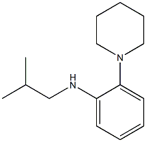 N-(2-methylpropyl)-2-(piperidin-1-yl)aniline 化学構造式