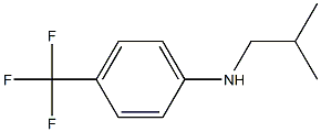 N-(2-methylpropyl)-4-(trifluoromethyl)aniline Struktur
