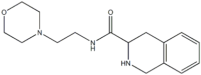 N-(2-morpholin-4-ylethyl)-1,2,3,4-tetrahydroisoquinoline-3-carboxamide Structure