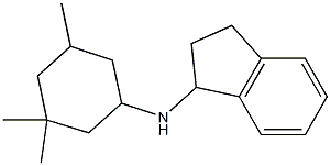 N-(3,3,5-trimethylcyclohexyl)-2,3-dihydro-1H-inden-1-amine 结构式