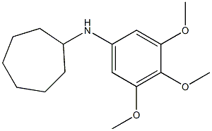 N-(3,4,5-trimethoxyphenyl)cycloheptanamine,,结构式