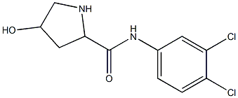 N-(3,4-dichlorophenyl)-4-hydroxypyrrolidine-2-carboxamide Struktur