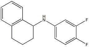 N-(3,4-difluorophenyl)-1,2,3,4-tetrahydronaphthalen-1-amine Struktur