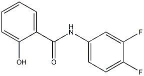 N-(3,4-difluorophenyl)-2-hydroxybenzamide 结构式