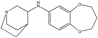 N-(3,4-dihydro-2H-1,5-benzodioxepin-7-yl)-1-azabicyclo[2.2.2]octan-3-amine Structure