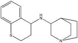 N-(3,4-dihydro-2H-1-benzothiopyran-4-yl)-1-azabicyclo[2.2.2]octan-3-amine 化学構造式