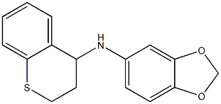 N-(3,4-dihydro-2H-1-benzothiopyran-4-yl)-2H-1,3-benzodioxol-5-amine Structure