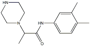 N-(3,4-dimethylphenyl)-2-(piperazin-1-yl)propanamide