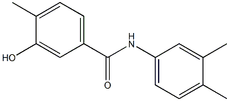 N-(3,4-dimethylphenyl)-3-hydroxy-4-methylbenzamide Struktur