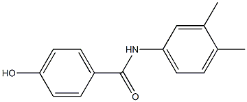 N-(3,4-dimethylphenyl)-4-hydroxybenzamide Struktur