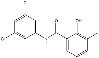 N-(3,5-dichlorophenyl)-2-hydroxy-3-methylbenzamide,,结构式