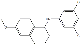 N-(3,5-dichlorophenyl)-6-methoxy-1,2,3,4-tetrahydronaphthalen-1-amine,,结构式