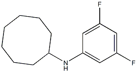 N-(3,5-difluorophenyl)cyclooctanamine Structure