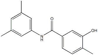 N-(3,5-dimethylphenyl)-3-hydroxy-4-methylbenzamide Struktur