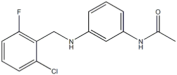 N-(3-{[(2-chloro-6-fluorophenyl)methyl]amino}phenyl)acetamide,,结构式