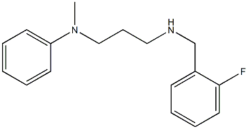 N-(3-{[(2-fluorophenyl)methyl]amino}propyl)-N-methylaniline Structure