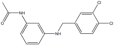 N-(3-{[(3,4-dichlorophenyl)methyl]amino}phenyl)acetamide Structure