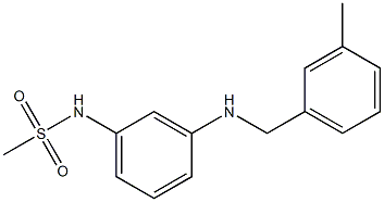 N-(3-{[(3-methylphenyl)methyl]amino}phenyl)methanesulfonamide Structure