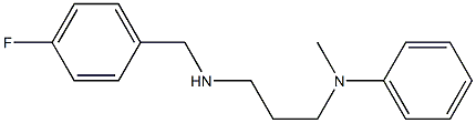 N-(3-{[(4-fluorophenyl)methyl]amino}propyl)-N-methylaniline Struktur