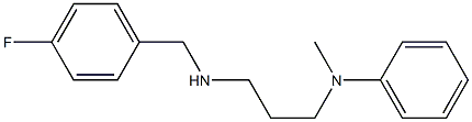 N-(3-{[(4-fluorophenyl)methyl]amino}propyl)-N-methylaniline 结构式