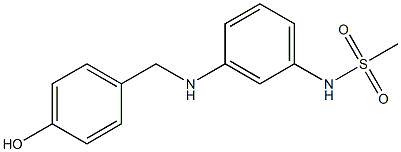 N-(3-{[(4-hydroxyphenyl)methyl]amino}phenyl)methanesulfonamide