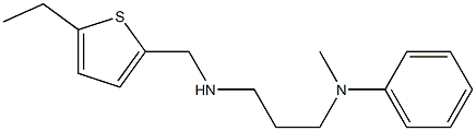 N-(3-{[(5-ethylthiophen-2-yl)methyl]amino}propyl)-N-methylaniline Structure