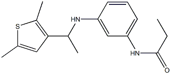 N-(3-{[1-(2,5-dimethylthiophen-3-yl)ethyl]amino}phenyl)propanamide