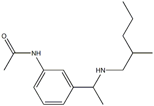  N-(3-{1-[(2-methylpentyl)amino]ethyl}phenyl)acetamide