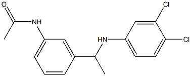 N-(3-{1-[(3,4-dichlorophenyl)amino]ethyl}phenyl)acetamide Structure