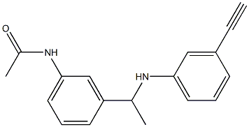 N-(3-{1-[(3-ethynylphenyl)amino]ethyl}phenyl)acetamide