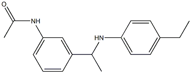 N-(3-{1-[(4-ethylphenyl)amino]ethyl}phenyl)acetamide Structure