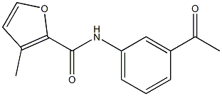 N-(3-acetylphenyl)-3-methyl-2-furamide Structure