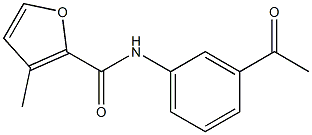 N-(3-acetylphenyl)-3-methyl-2-furamide Struktur