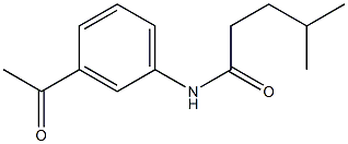 N-(3-acetylphenyl)-4-methylpentanamide Structure