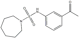 N-(3-acetylphenyl)azepane-1-sulfonamide Structure