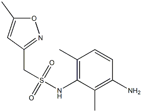 N-(3-amino-2,6-dimethylphenyl)-1-(5-methyl-1,2-oxazol-3-yl)methanesulfonamide 化学構造式