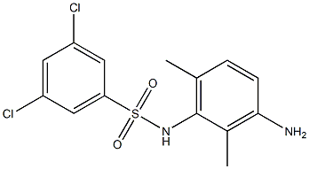N-(3-amino-2,6-dimethylphenyl)-3,5-dichlorobenzene-1-sulfonamide Structure