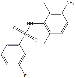 N-(3-amino-2,6-dimethylphenyl)-3-fluorobenzenesulfonamide Structure