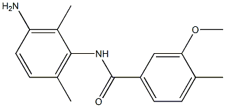 N-(3-amino-2,6-dimethylphenyl)-3-methoxy-4-methylbenzamide 化学構造式