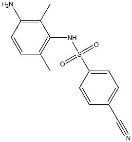 N-(3-amino-2,6-dimethylphenyl)-4-cyanobenzene-1-sulfonamide