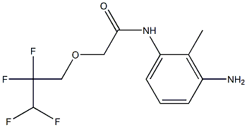 N-(3-amino-2-methylphenyl)-2-(2,2,3,3-tetrafluoropropoxy)acetamide,,结构式