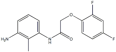 N-(3-amino-2-methylphenyl)-2-(2,4-difluorophenoxy)acetamide Structure