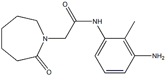 N-(3-amino-2-methylphenyl)-2-(2-oxoazepan-1-yl)acetamide Struktur