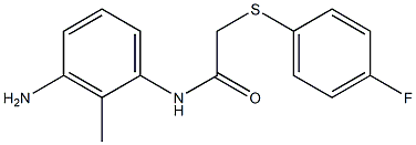  N-(3-amino-2-methylphenyl)-2-[(4-fluorophenyl)sulfanyl]acetamide