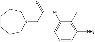 N-(3-amino-2-methylphenyl)-2-azepan-1-ylacetamide Struktur