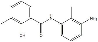 N-(3-amino-2-methylphenyl)-2-hydroxy-3-methylbenzamide Struktur