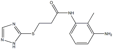 N-(3-amino-2-methylphenyl)-3-(1H-1,2,4-triazol-5-ylsulfanyl)propanamide Structure
