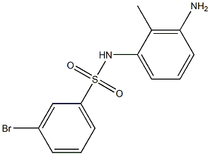 N-(3-amino-2-methylphenyl)-3-bromobenzene-1-sulfonamide Struktur