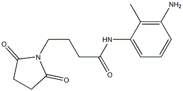 N-(3-amino-2-methylphenyl)-4-(2,5-dioxopyrrolidin-1-yl)butanamide Struktur